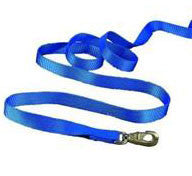 Nylon Lead With Brass Snap - Blue 7 Ft (14d Bl)