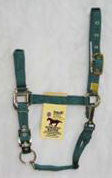 Nylon Adjustable Halter W/ Snap - Hunter Green Small (1das Smdg)