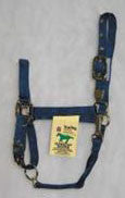 Nylon Halter With Adjustable Chin Strap - Yearling - Navy (1das Yrnv)