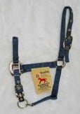Nylon Adjustable Chin Halter With Snap - Weanling Navy (3das Wnnv)