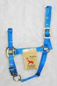 Nylon Adjustable Chin Halter With Snap - Weanling Blue (3das Wnbl)