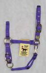 Nylon Adjustable Chin Halter W/ Snap - Purple Small (1das Smpu)