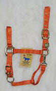 Nylon Adjustable Horse Chin Halter W/ Snap - Mango Average 1" (1das Avma)