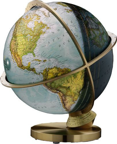 National Geographic Globes 14 30 72s The Planet Earth - 12" Diameter Illuminated Blue Ocean Day/night Globe