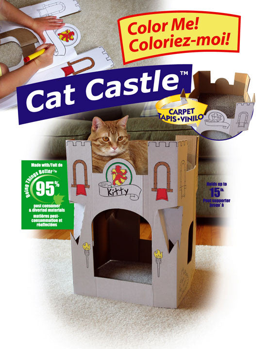 Omega Paw Cat Castle Cardboard Cat House