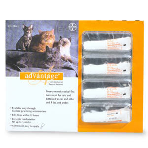 Advantage Flea Treatment For Cats 1-9 Lbs (6 Pack)