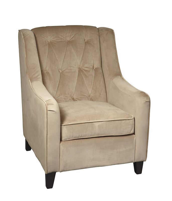 Office Star Ave Six Cvs51-c27 Curves Tufted Accent Chair In Coffee Velvet