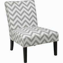 Office Star Ave Six Vct51-z13 Victoria Chair In Zig Zag Grey