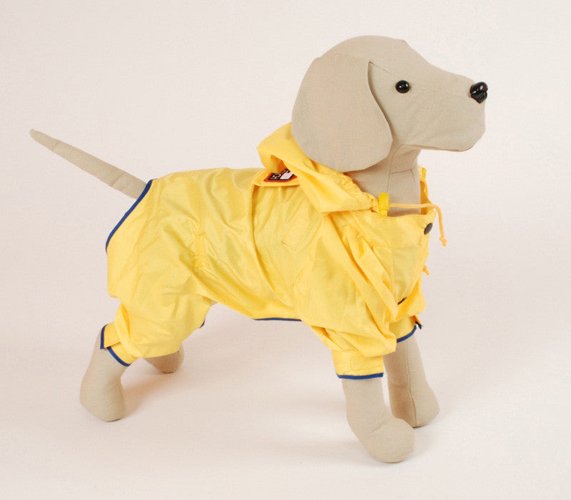 Pet Ego Dogrich Rainforest Yellow Raincoat Size 10