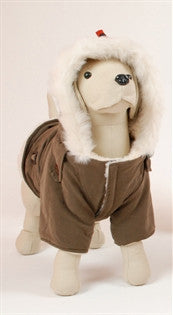 Pet Ego Dogrich Siberian Mocha Winter Coat Size 10