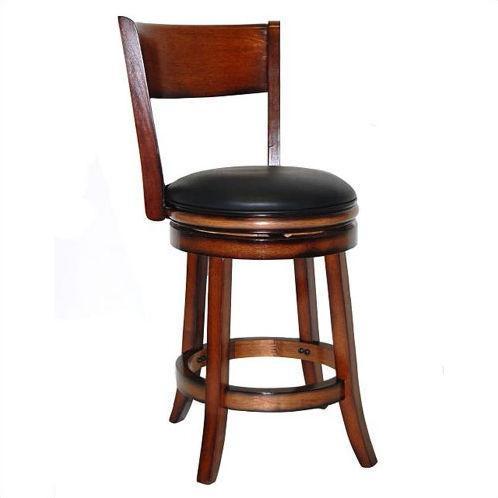 Boraam 24" Palmetto Swivel Stool - Chestnut (43124)