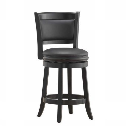 Boraam 24" Augusta Swivel Stool - Black (45824)