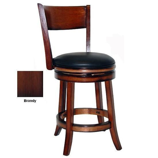 Boraam 24" Palmetto Swivel Stool - Brandy (48124)