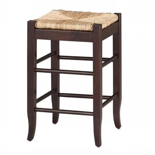 Boraam 24" Square Rush Stool - Cappuccino 94824