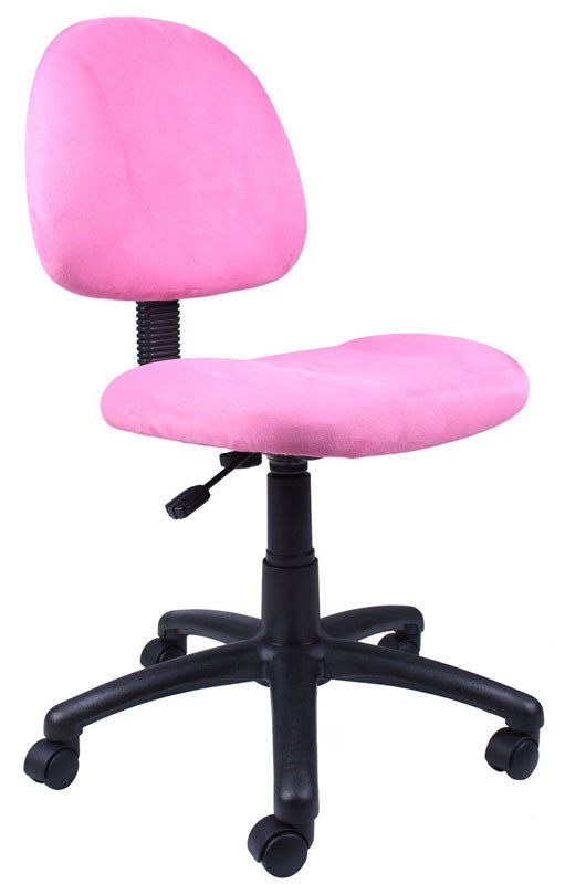 Boss Office Products B325-pk Boss Pink Microfiber Deluxe Posture Chair