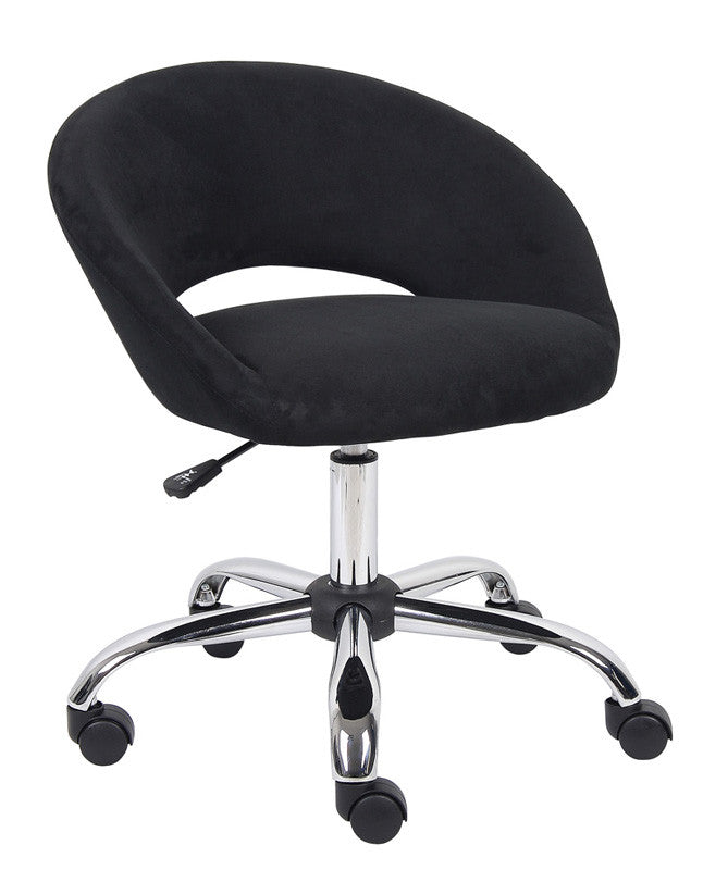 Boss Office Products B3yc-bk Boss Black Microfiber Chair
