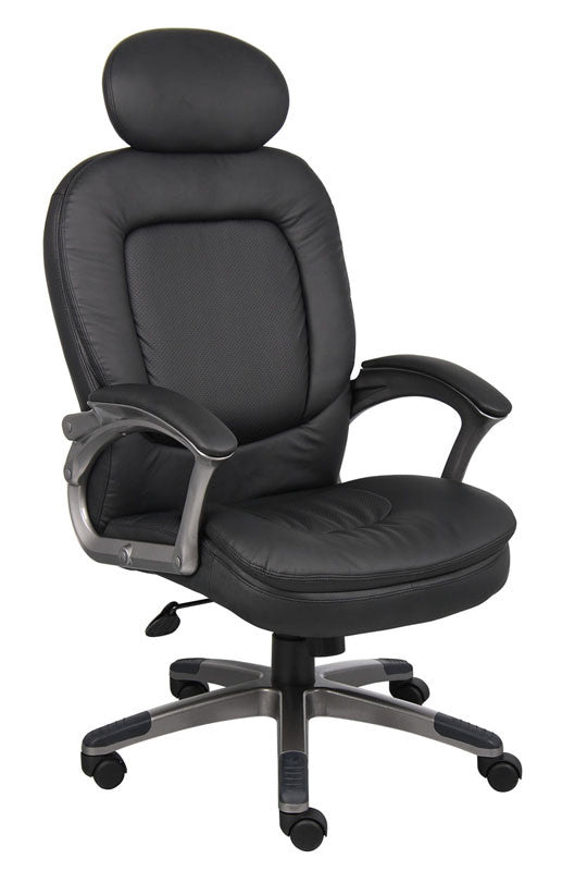Boss Office Products B7101 Boss Executive Pillow Top Chair W/ Headrest