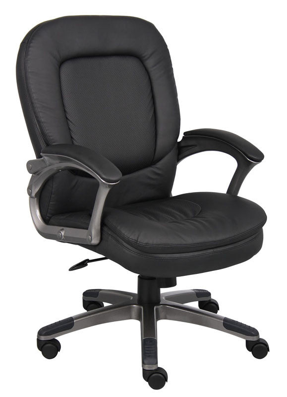 Boss Office Products B7106 Boss Executive Pillow Top Mid Back Chair