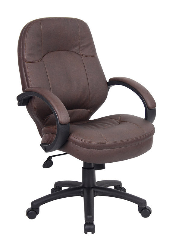 Boss Office Products B726-bb Boss Leatherplus Executive Chair