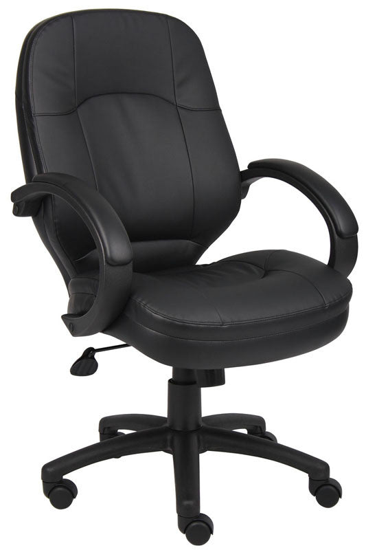 Boss Office Products B726-bk Boss Leatherplus Executive Chair
