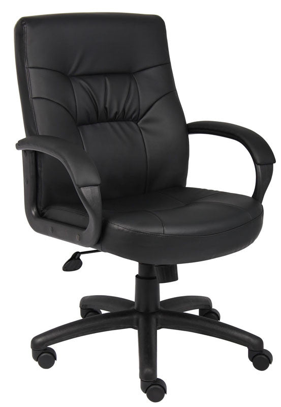 Boss Office Products B7506 Boss Executive Mid Back Leatherplus Chair