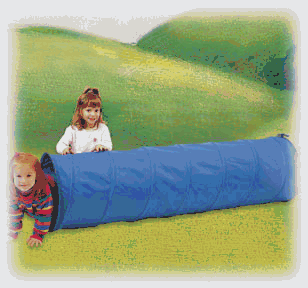 Pacific Play Tents 20512 Institutional 9ft X 22in Tunnel - Blue/blue - Brown Rsb