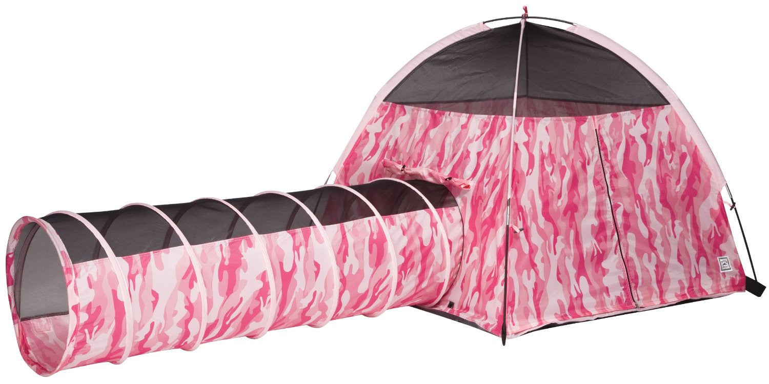 Pacific Play Tents 30470 Pink Camo Tent & Tunnel Combo