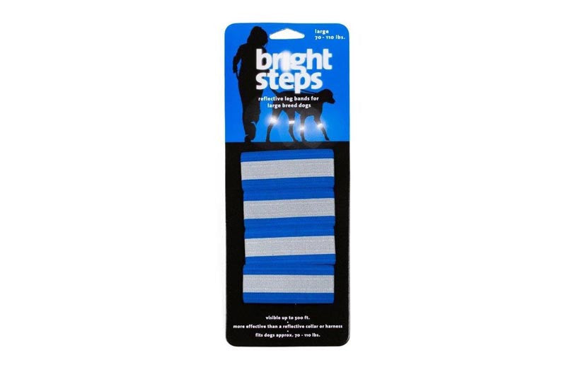 Bergan Ber-88414 Bright Steps Reflective Leg Bands Large Blue