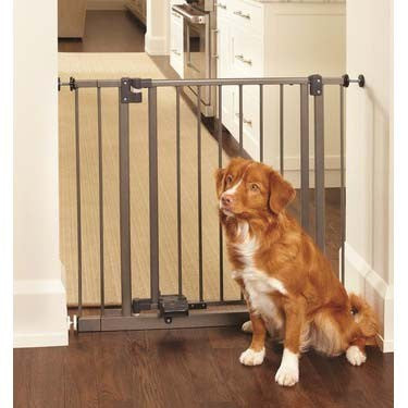 North States Slide-step And Open Pressure Mounted Steel Gate 28" - 38.5" X 29" (ns4925)