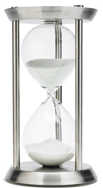 13 Inch 60 Minute Stainless Steel Hourglass Timer