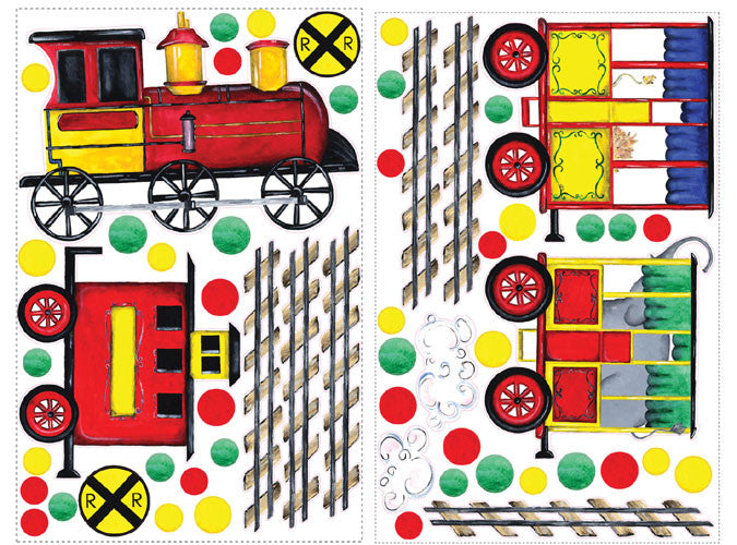 All Aboard Peel & Stick Megapack Wall Decals (rmk1391slg)