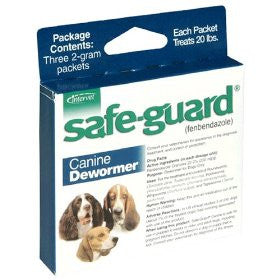 Safe-guard (fenbendazole 22.2%) Canine Wormer, 2 Grams