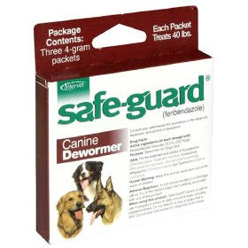 Safe-guard (fenbendazole 22.2%) Canine Wormer, 4 Grams