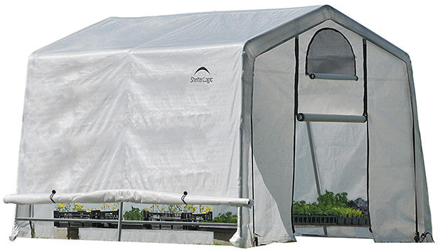 Shelterlogic 70656 Growit Greenhouse-in-a-box Easy Flow Greenhouse Peak-style 10 Ft. X 10 Ft. X 8 Ft.