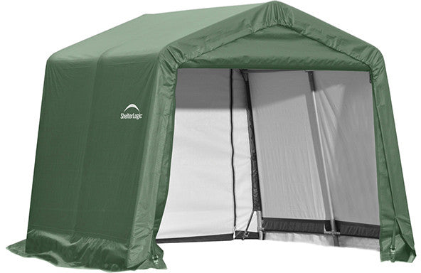 Shelterlogic 72804 10x8x8 Ft. Peak Style Shelter - Green