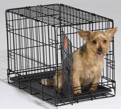 Qpets Qpc-100s Folding Dog Kennel Crate Cage W/ Abs Tray 20"l X 12"w X 14"h For Small Dogs