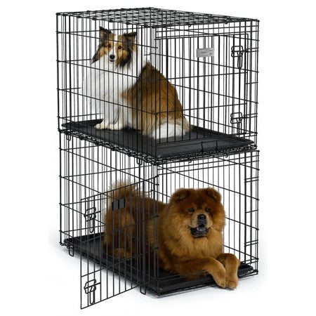 Pet Home W/plastic Pan Stacking Crate 36l X 23w X 24h