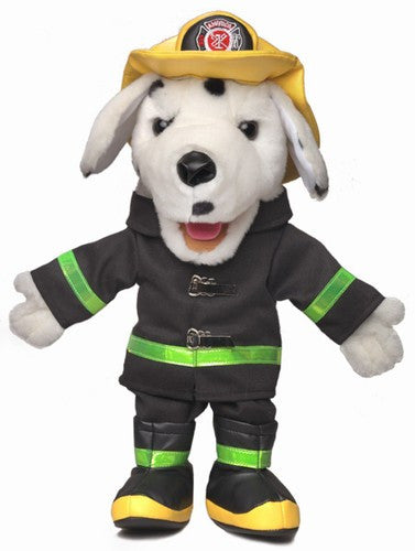 14" Dalmatian Firedog Puppet Dark Coat