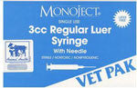 Syringe 3cc, 20 Ga X 1.5" Monoject 100/box Rl