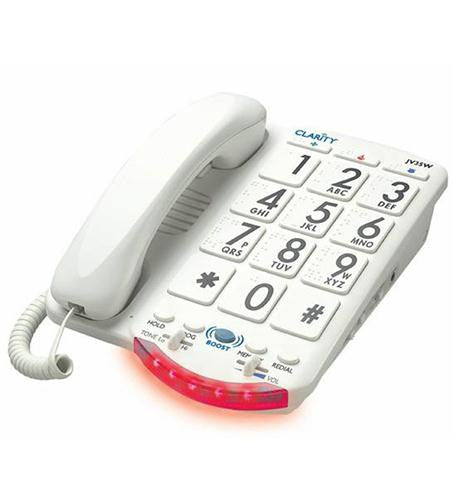 Clarity Clarity-jv-35w Amplified Big Button Phone White Keys