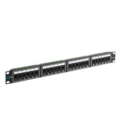 Icc Icc-icmpp02460 Patch Panel, Cat 6, 24-port, 1 Rms