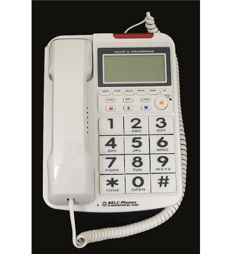 Northwestern Bell Nwb-20270-1 Big Button W/ Caller Id White