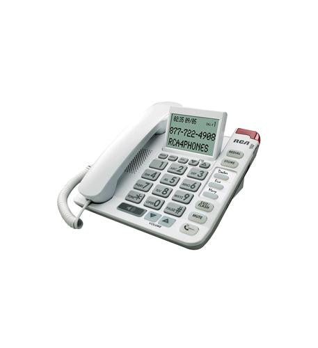 Telefield N.a. Rca-1124-1wtga Rca Amplified Big Button Cid Phone