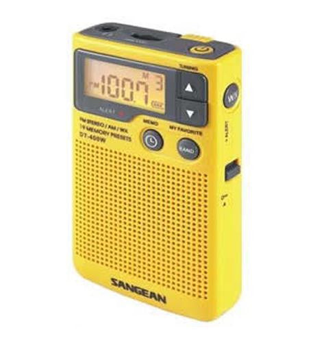 Sangean San-dt400w Am/fm Digital Weather Alert Pocket Radio
