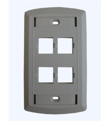 Suttle 1 Se-star500s4-85 Suttle 4 Outlet Faceplate - White
