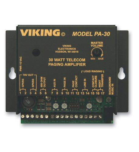 Viking Electronics Vk-pa-30 Viking 30 Watt Telecom Pagin Amp