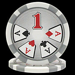 Trademark Poker 10-0500 High Roller Poker Chips - 11.5 Gram - W/ Denominations