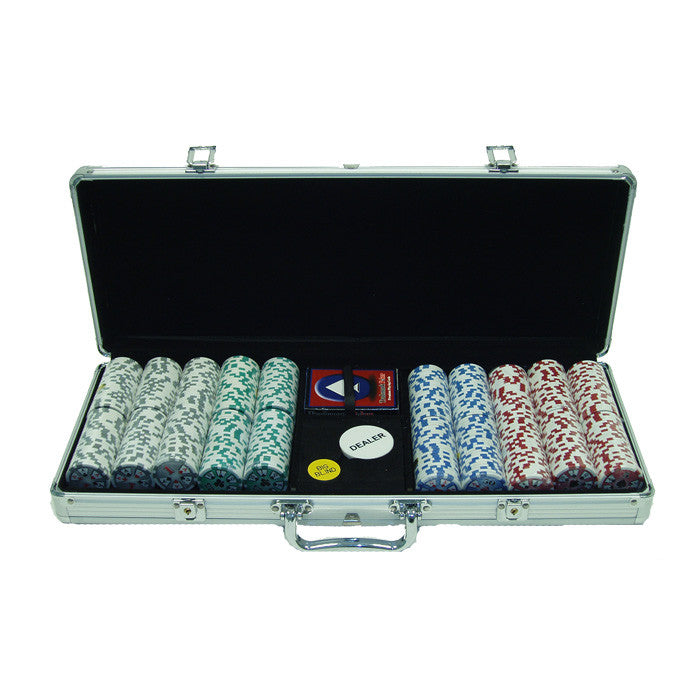 Trademark Commerce 10-0500-5001s 500 Chip 11.5g High Roller Set W/aluminum Case