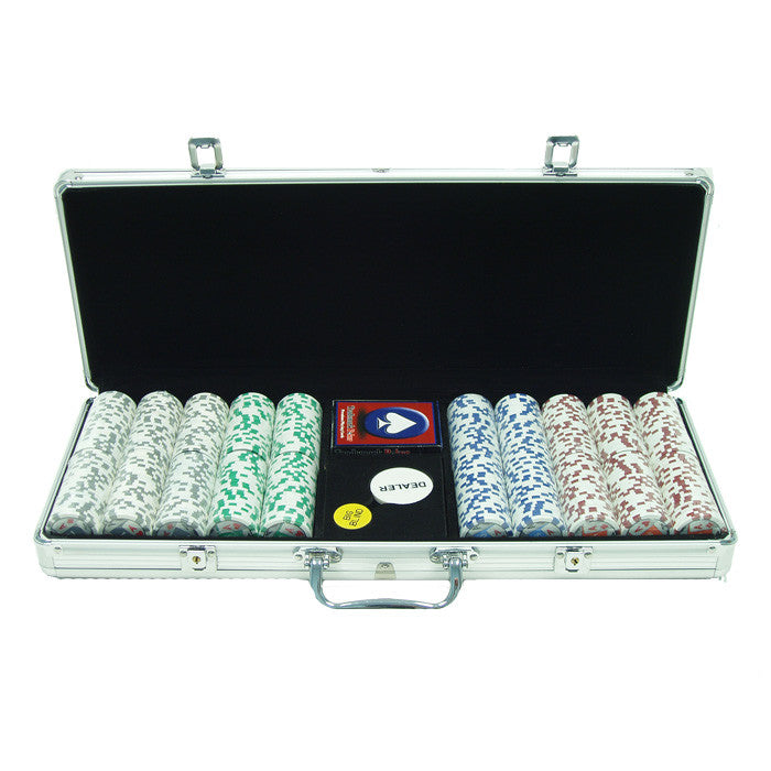 Trademark Commerce 10-1003-5001s 500 11.5g 4 Aces Poker Chip Set W/aluminum Case