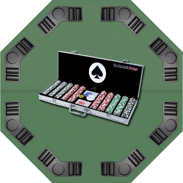 Trademark Poker 10-1003-500superset 500 11.5g 4 Aces Chips, Aluminum Case & Tabletop Super Set